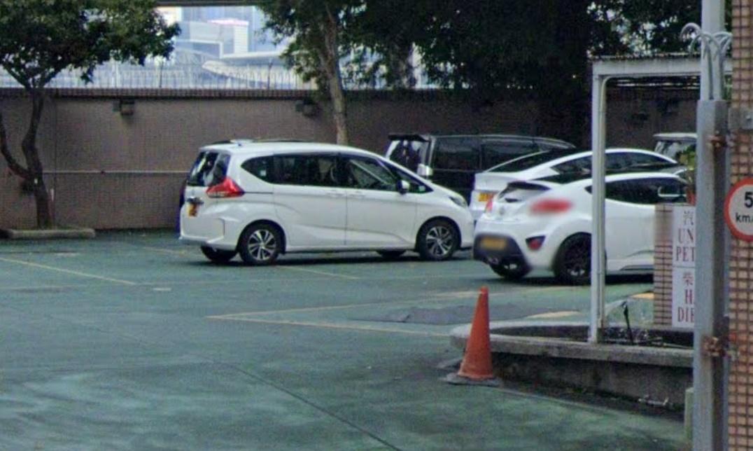 私家車倒車疑失控,撞向閘門附近入油設施及附近的魚池。(Google Map)