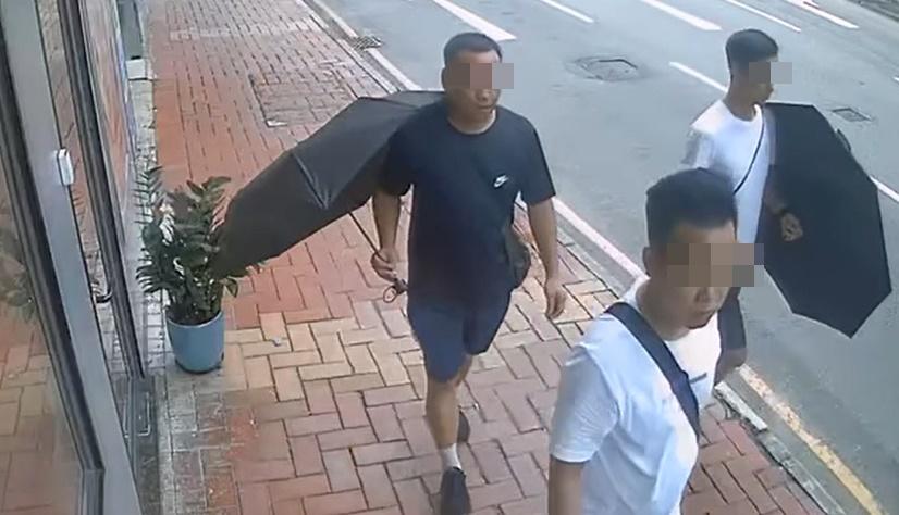 疑似扒手3人組容貌曝光。(西環變幻時@FB)