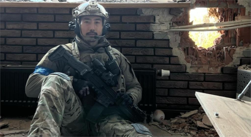 李根大尉去年3月前往烏克蘭當志願軍抵禦俄軍入侵。(IG)