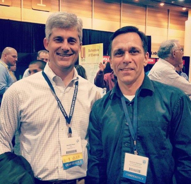 (左)Stockton Rush與Guillermo Söhnlein。(網上圖片)