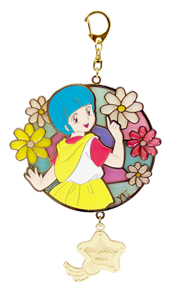 我係小忌廉彩繪玻璃風金屬掛飾 (3款) ($119/件)│多種顏色搭配不同風格的小桃和小忌廉,背景使用半透明上色工藝,在太陽的照射下顯得更加色彩繽紛,每一個掛件底下更附有特別訂製的小星環金屬吊飾,精緻而份量十足。