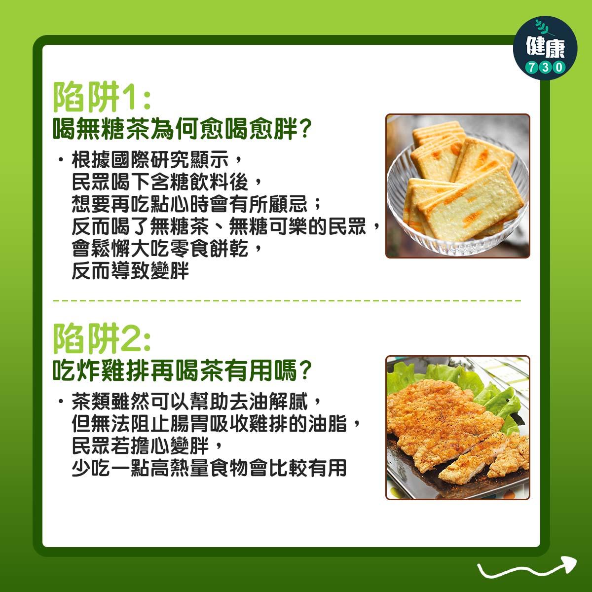 減肥|無糖茶愈飲愈肥?(am730製圖)