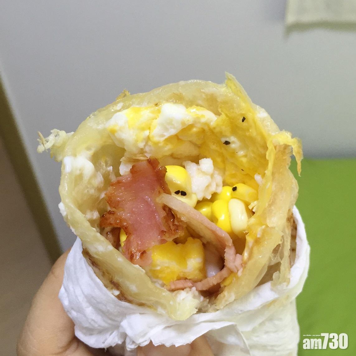 宵夜食譜|芝士火腿香酥餅捲起來當作捲餅食用也可。