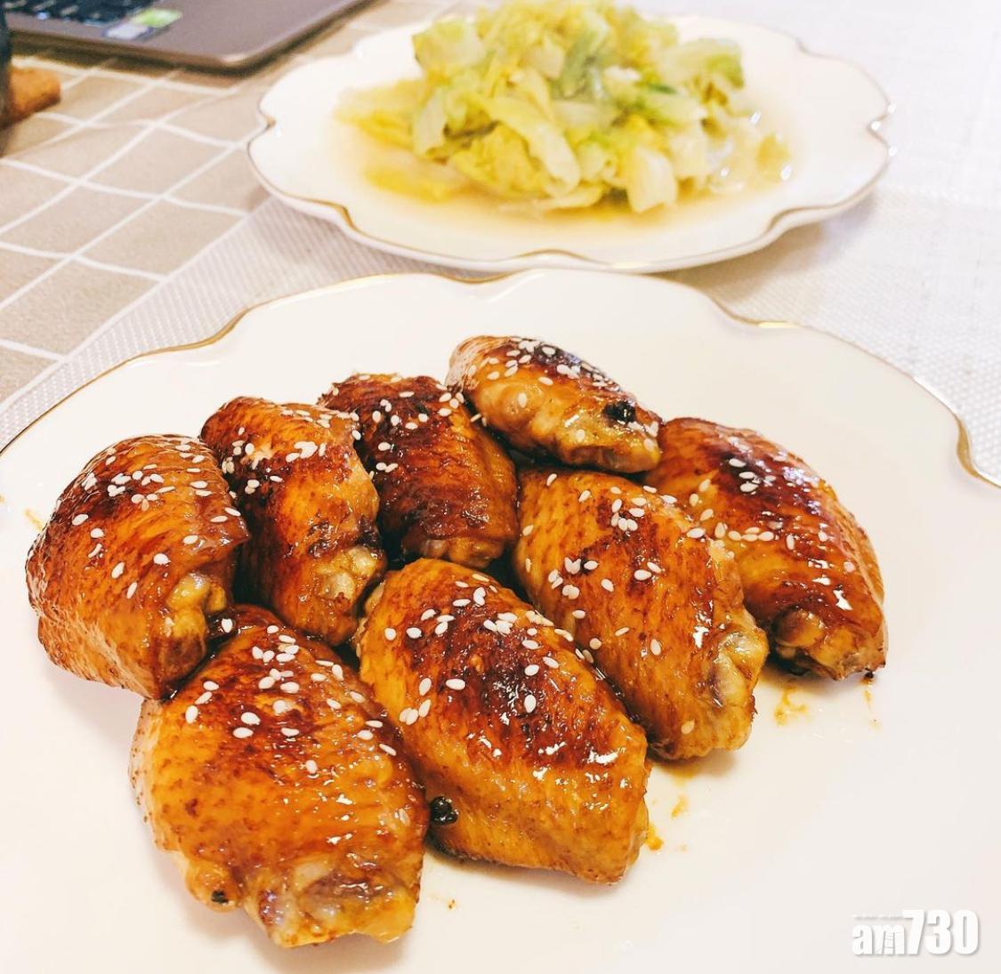 雞翼食譜|蜜汁雞翼不論大人小孩都愛吃。(Instagram@in.our.belly)