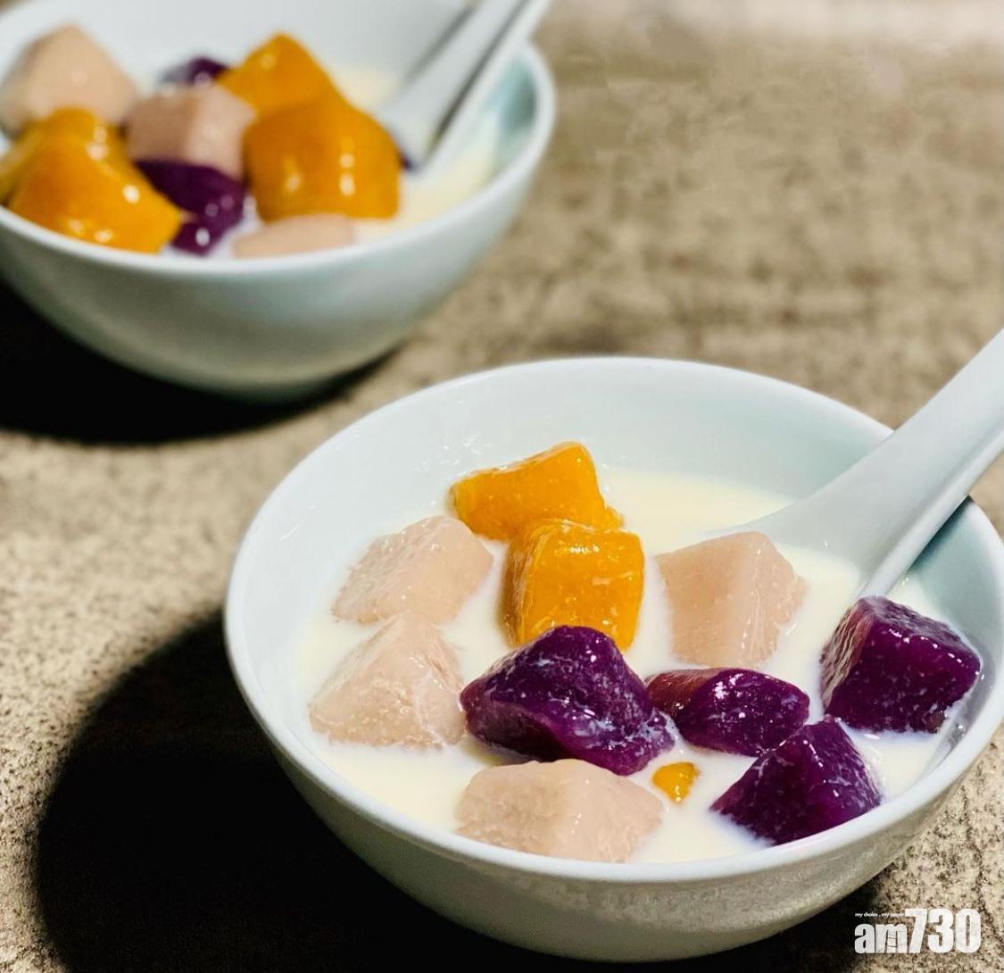 芋圓食譜|經典口味番薯/芋頭/紫薯芋圓一定要嘗試。(Instagram@her.veggie.plates)