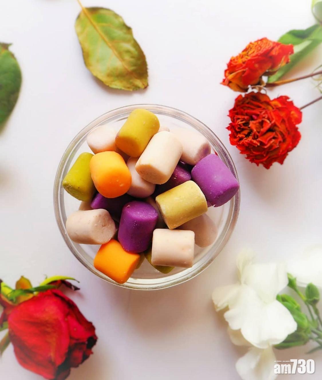 芋圓食譜|小孩最愛 朱古力/抹茶/阿華田芋圓各種顏色的芋圓放在一起令人食指大動。(Instagram@emma_taroball_shop)