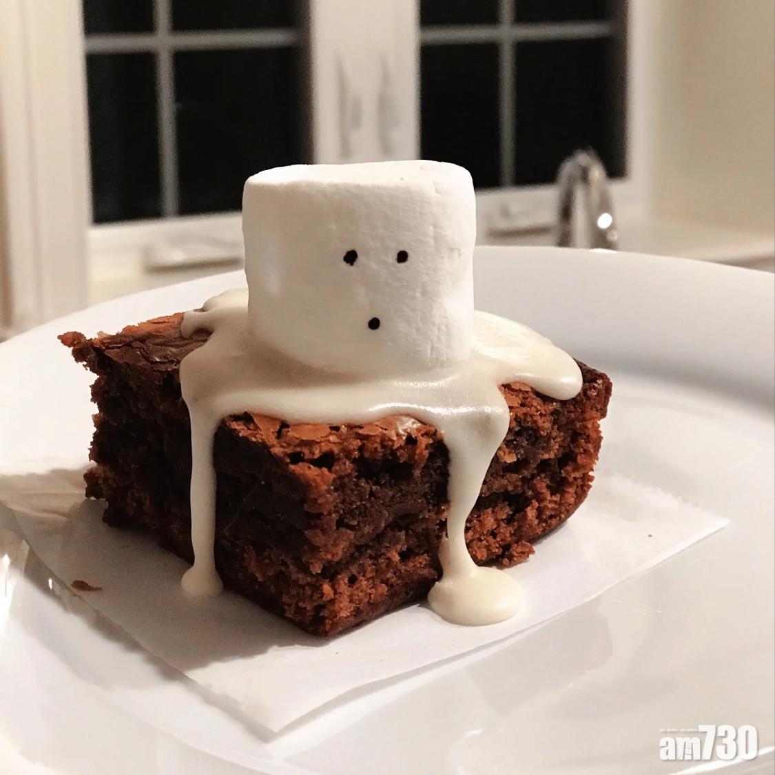 萬聖節食譜|用市面上的材料亦可製作出鬼怪布朗尼。