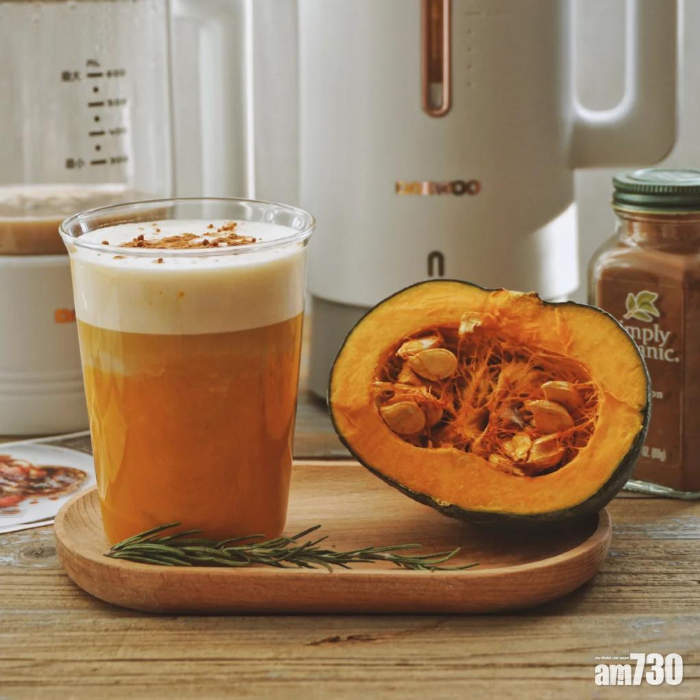 南瓜食譜|充滿秋天風味的奶蓋南瓜奶茶。