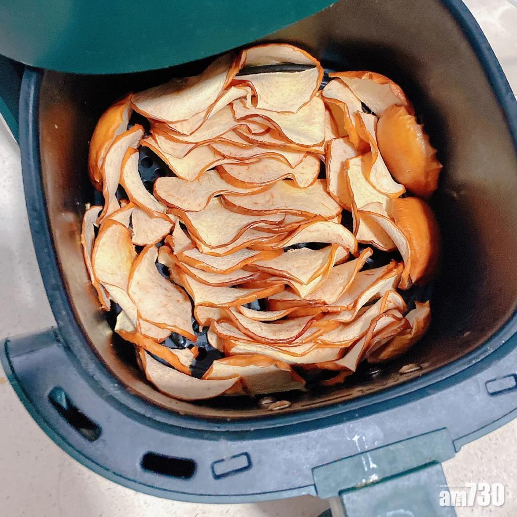 氣炸鍋食譜|香脆蘋果乾可以在閒餘時當零食食用。