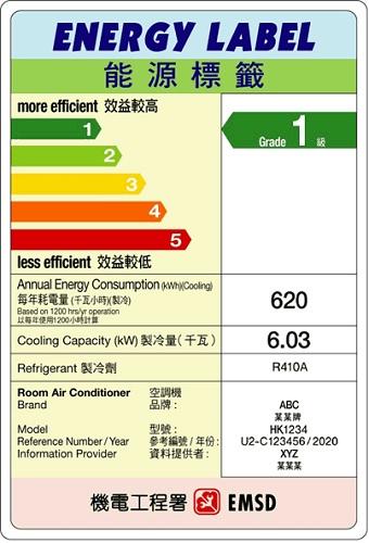 2.用一級能源標籤電器