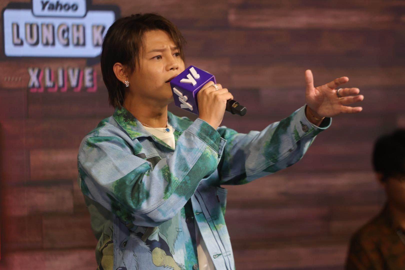 ERROR成員肥仔與保錡錄影新一集《Yahoo Lunch K XLive》。