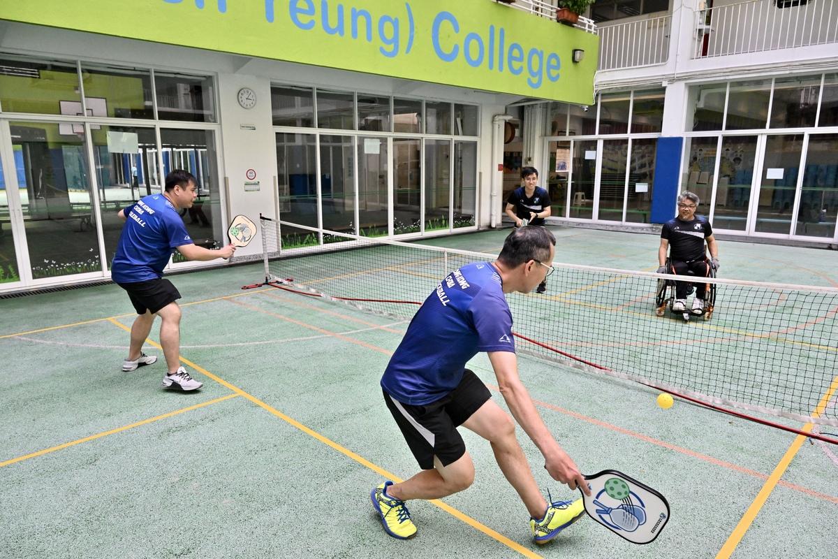 匹克球可讓殘疾和健全人士同場較量。(政府新聞處)