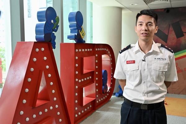 袁嘉豪表示,課程旨在提升學生應對危急或突發事故的信心與能力。(政府新聞處圖片)