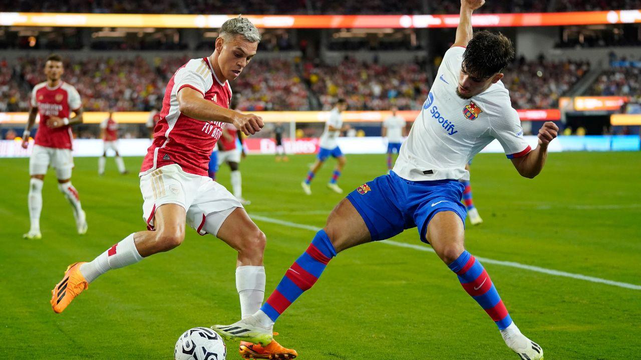 阿仙奴去仗擊敗巴塞隆拿,今場或輪換留力周日社區盾。(美聯社)