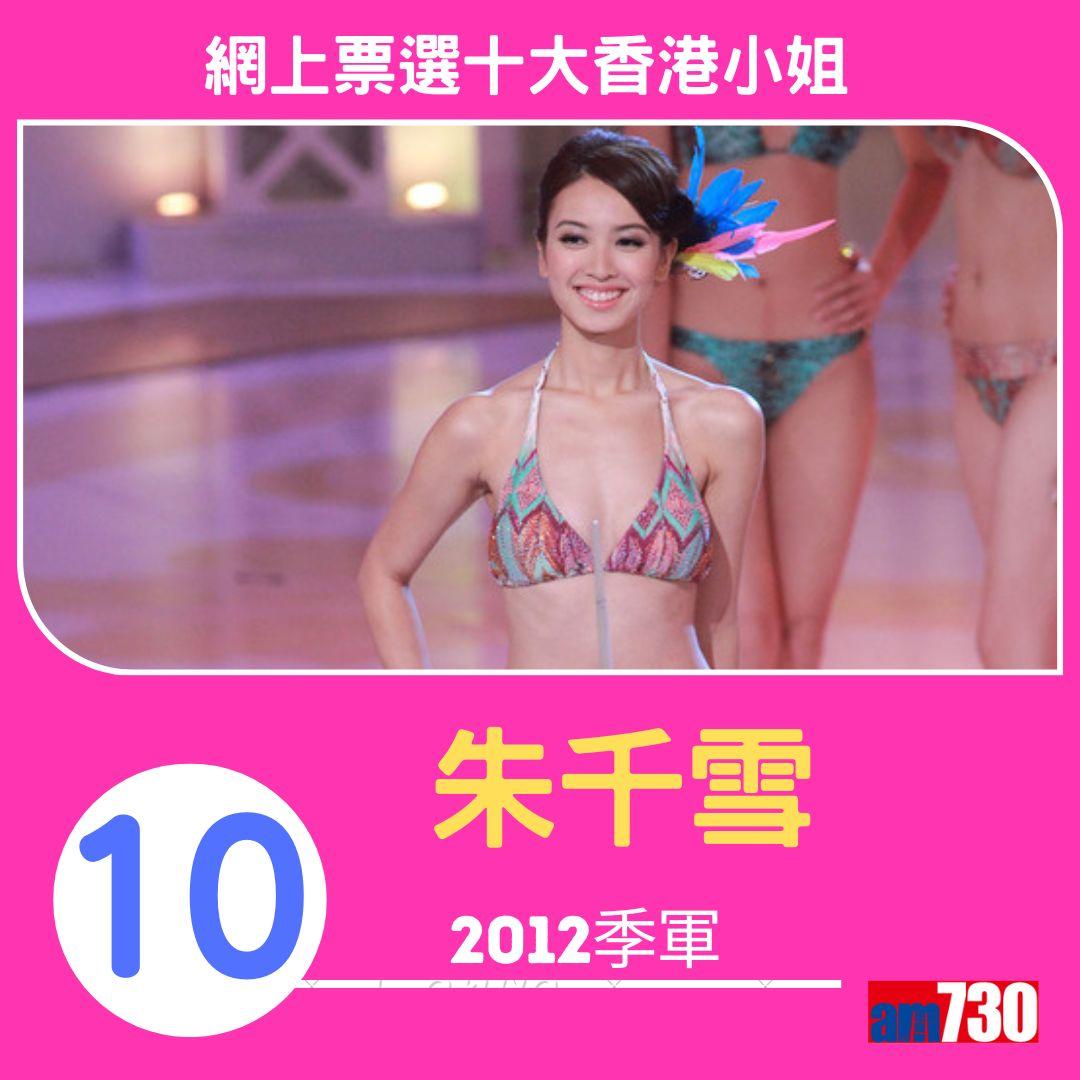 網上票選十大最美香港小姐(am730製圖)