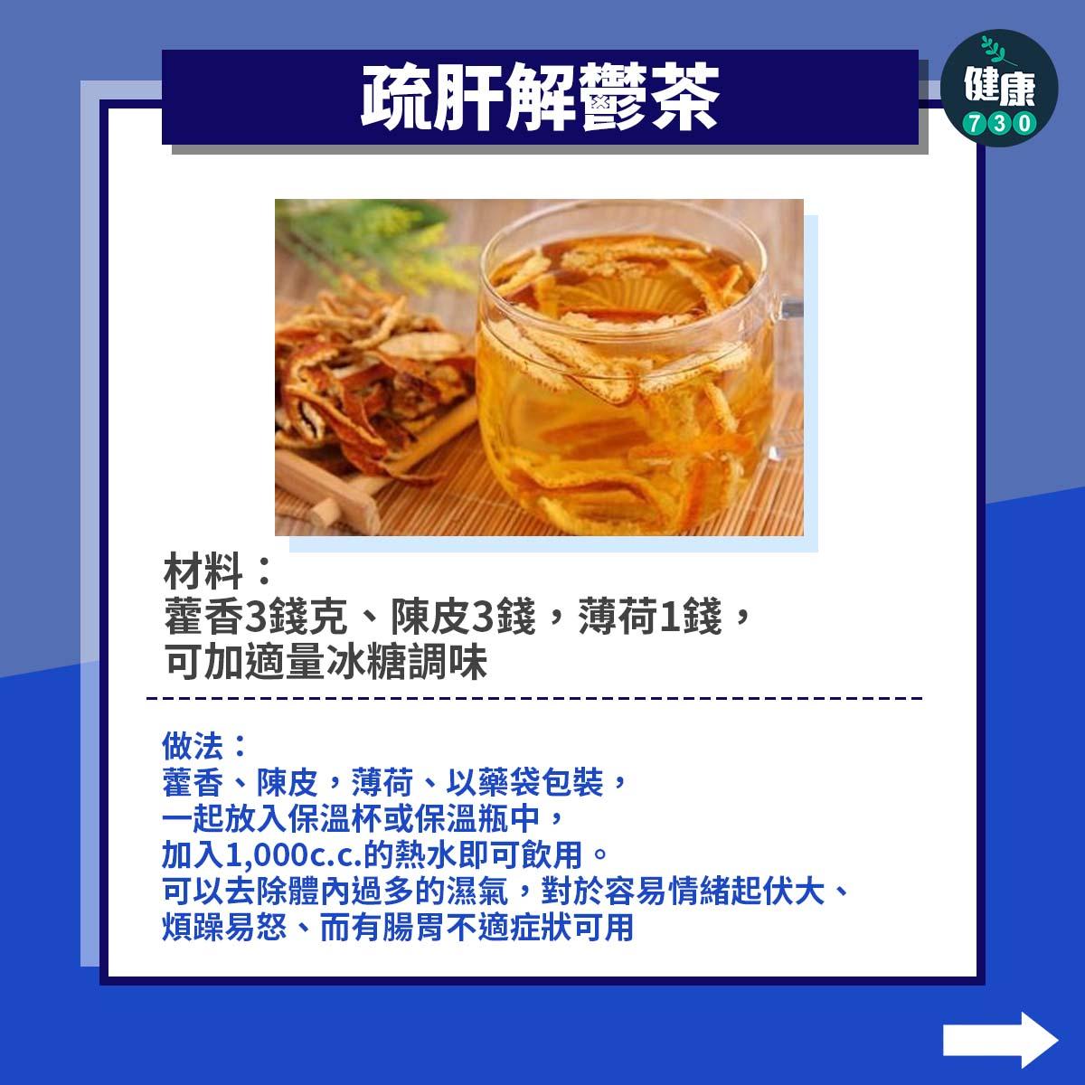 3款茶飲改善腸胃(am730製圖)
