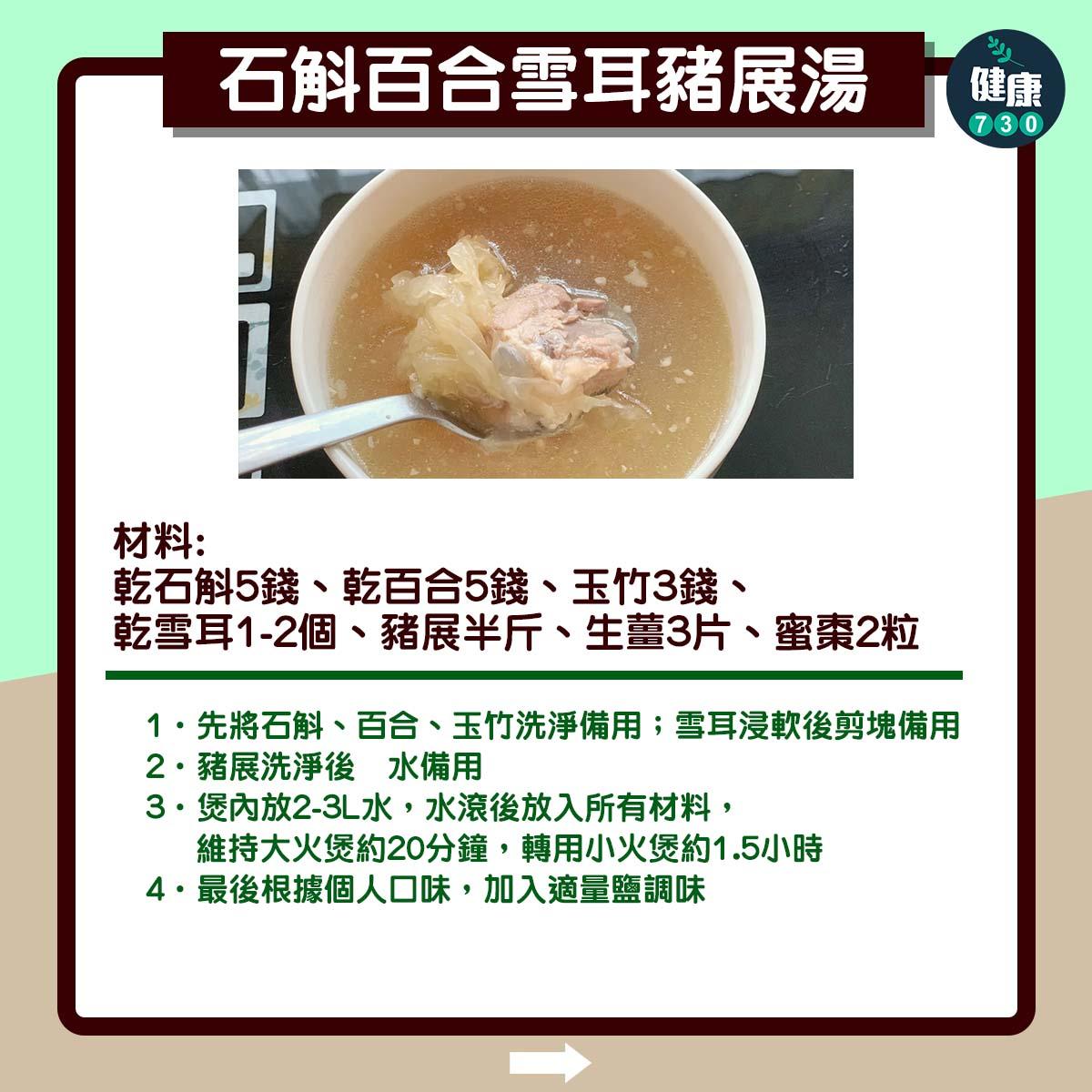 8款湯水推介。(am730製圖)