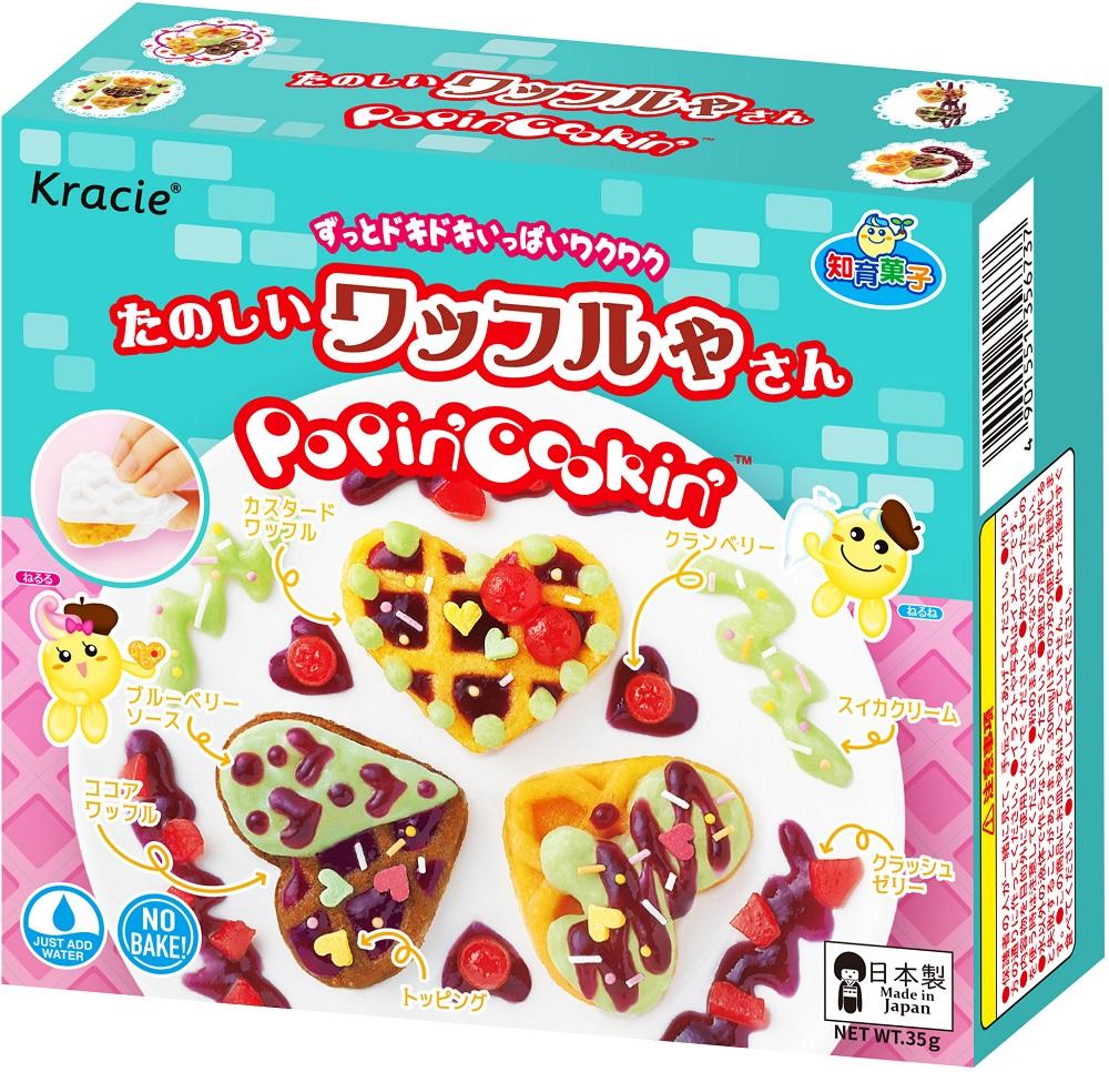 玩得又食得│日本「KRACIE知育菓子」系列 – DIY心形窩夫