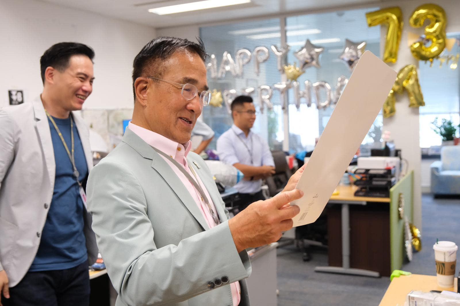 Ray Online|田北辰預祝73歲生日 自揭患白內障(田北辰Facebook圖片)