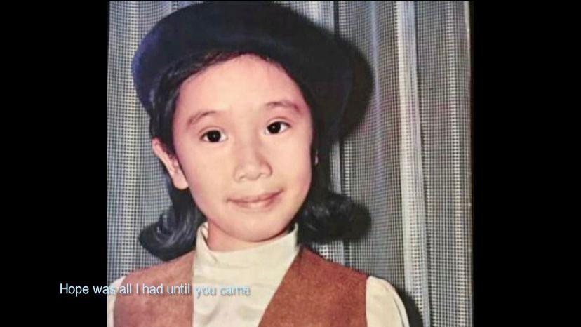 呂珊兒時舊照曝光。