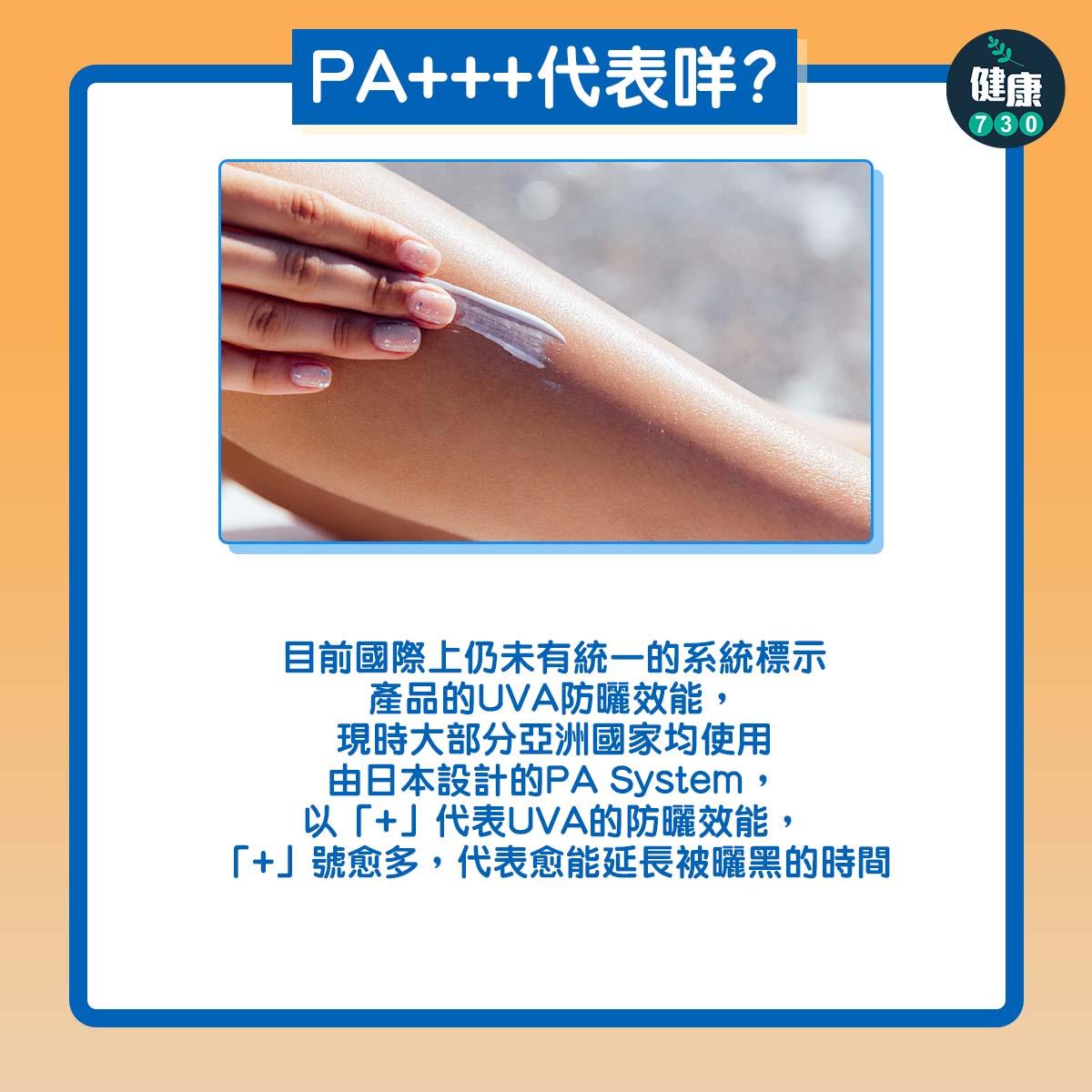 防曬|甚麼是SPF及PA+++。(am730製圖)