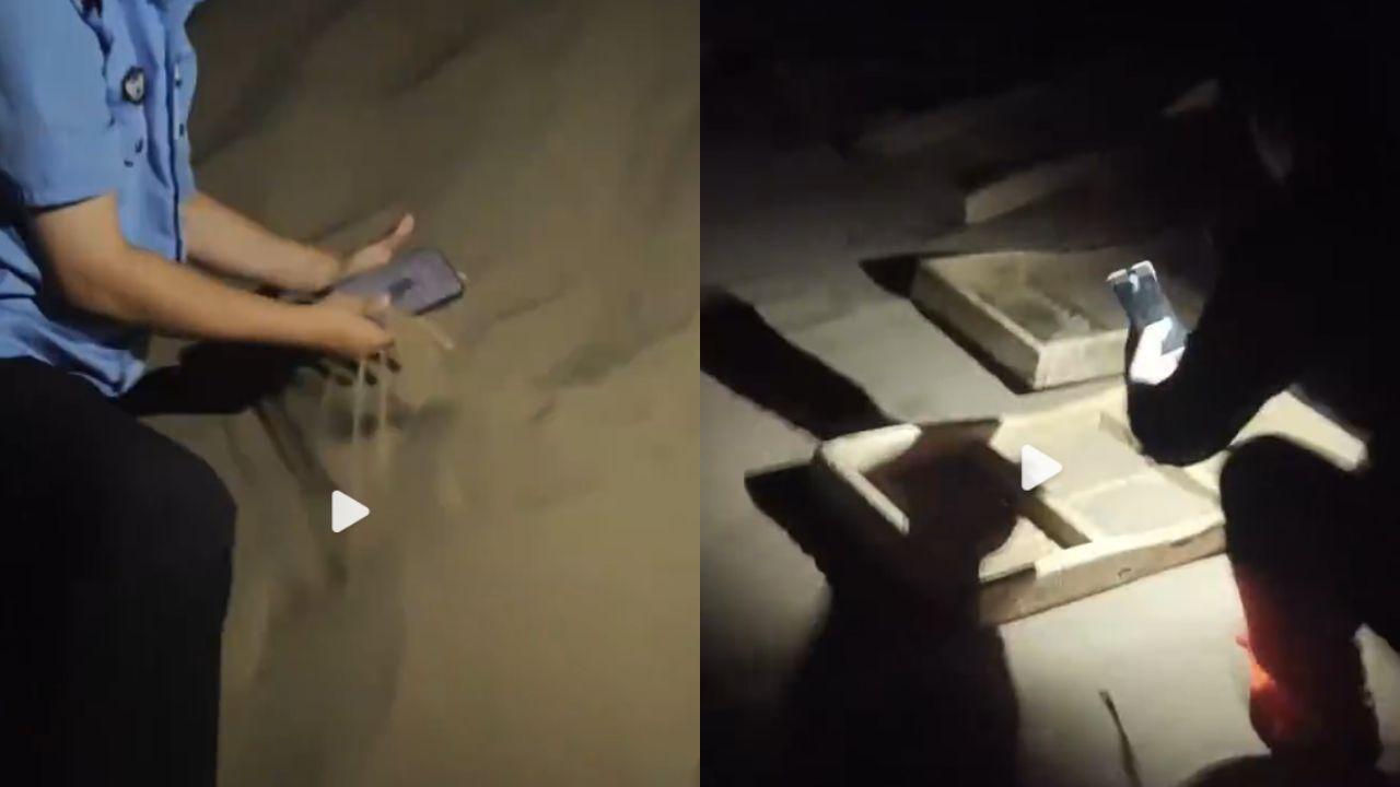 影/敦煌月牙泉會「吃手機」!員警每年挖出上百支 網友調侃:在沙漠裡挖呀挖