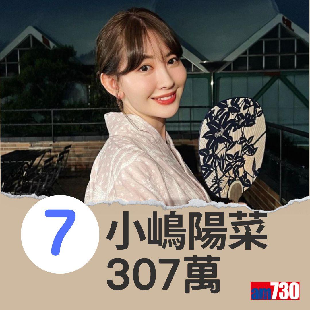 日本女星x follwers(am730製圖)