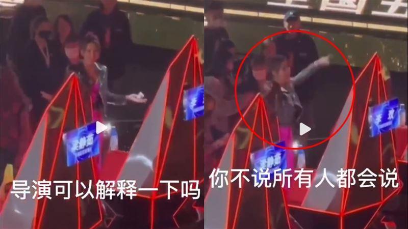 網上曾流出李玟生前跟《中國好聲音》導演理論的影片。