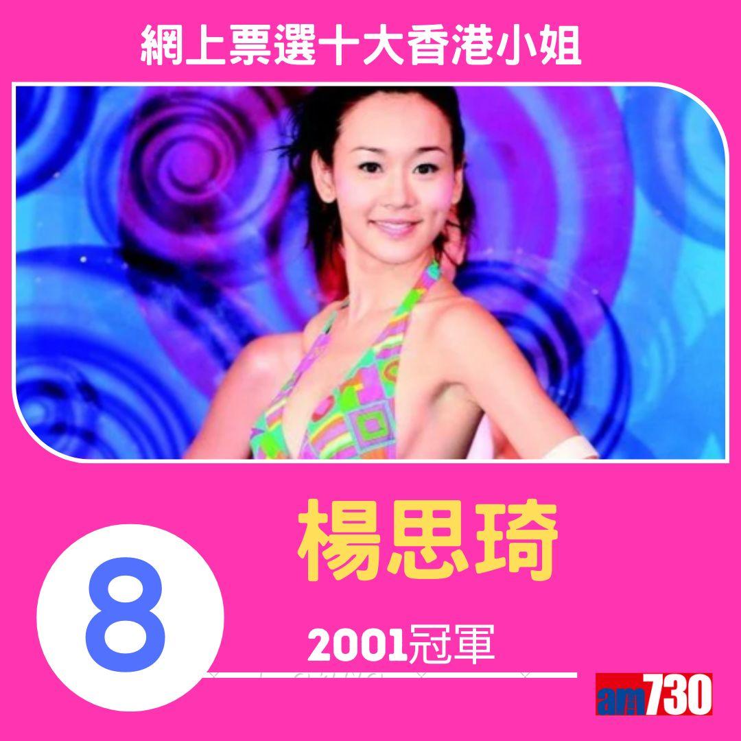 網上票選十大最美香港小姐(am730製圖)