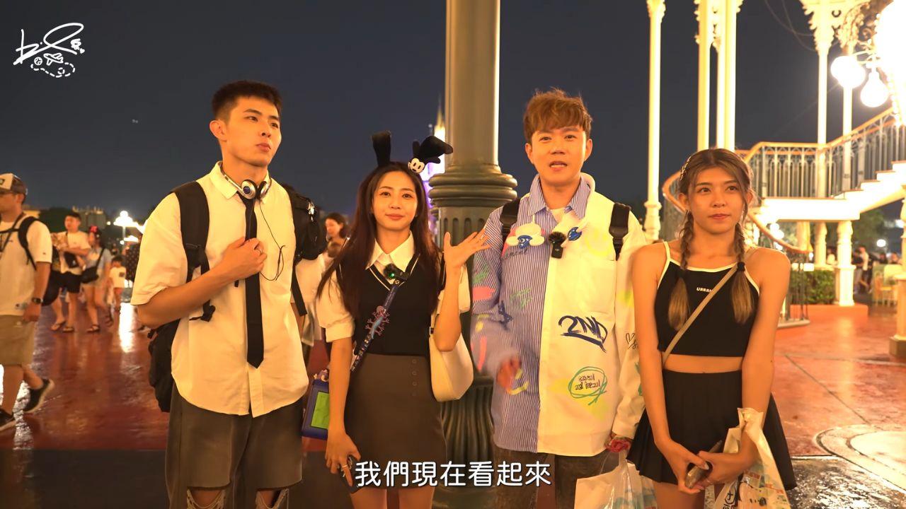 李岳與啦啦隊女神慈妹、廖廖好辣到日本旅行拍節目。(李岳Youtube截圖)