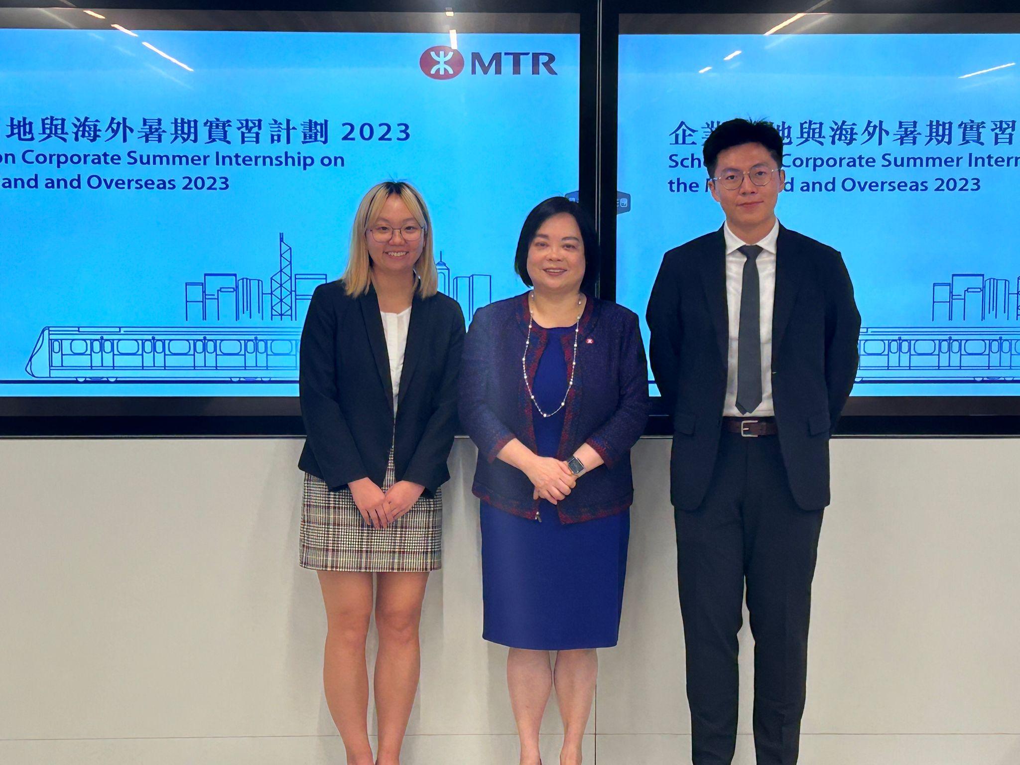 港鐵海外實習計劃競爭激烈 實習生遠赴倫敦客戶體驗部(陳芷晴攝)