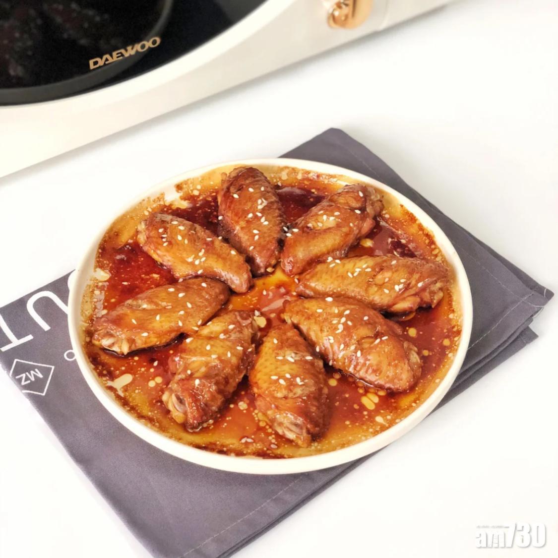 微波爐食譜|雖然是微波爐雞翼,但卻與平常製作的模樣無異。