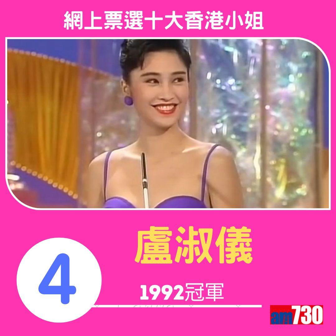 網上票選十大最美香港小姐(am730製圖)