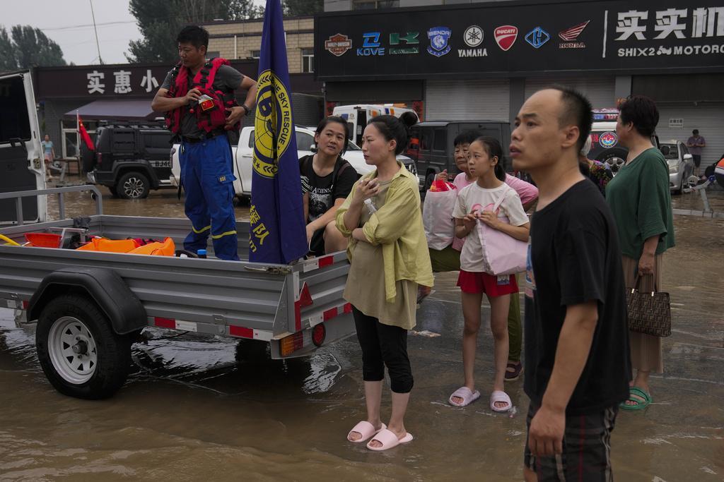內地京津冀及東北地區近日暴雨成災。(美聯社)