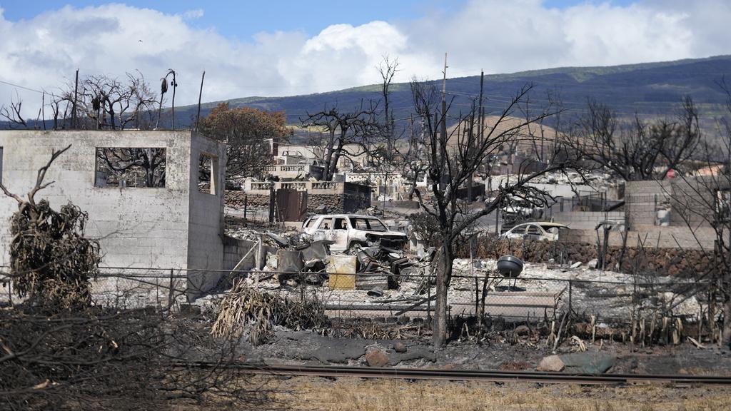 夏威夷山火災情嚴重,死亡人數最少89人。(美聯社)