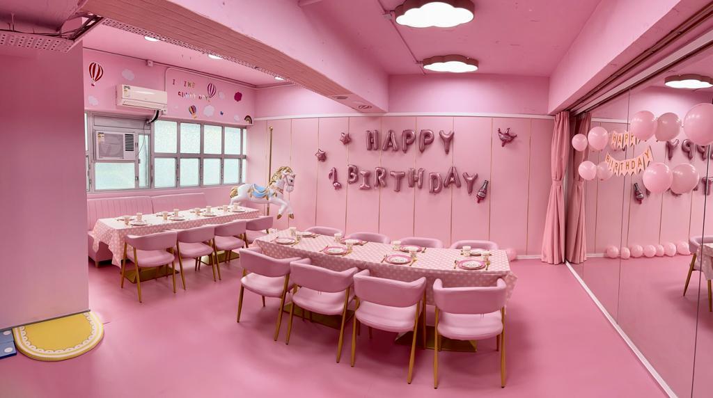 暑假好去處│Baby Pink 主題生日派對房