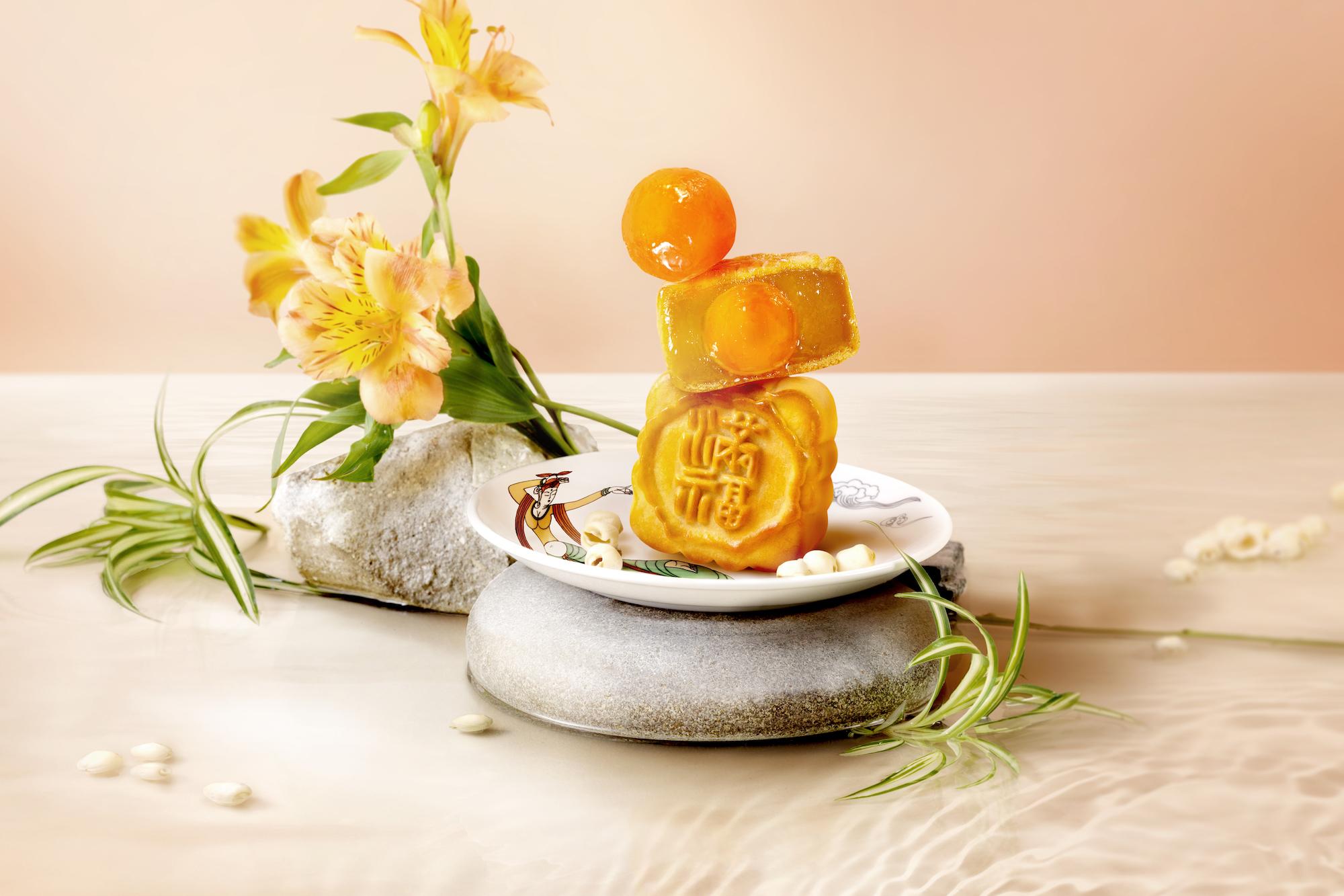 迷你蛋黃白蓮蓉月餅