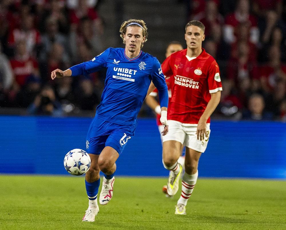 格拉斯哥流浪在歐聯不敵PSV出局。(格拉斯哥流浪X)