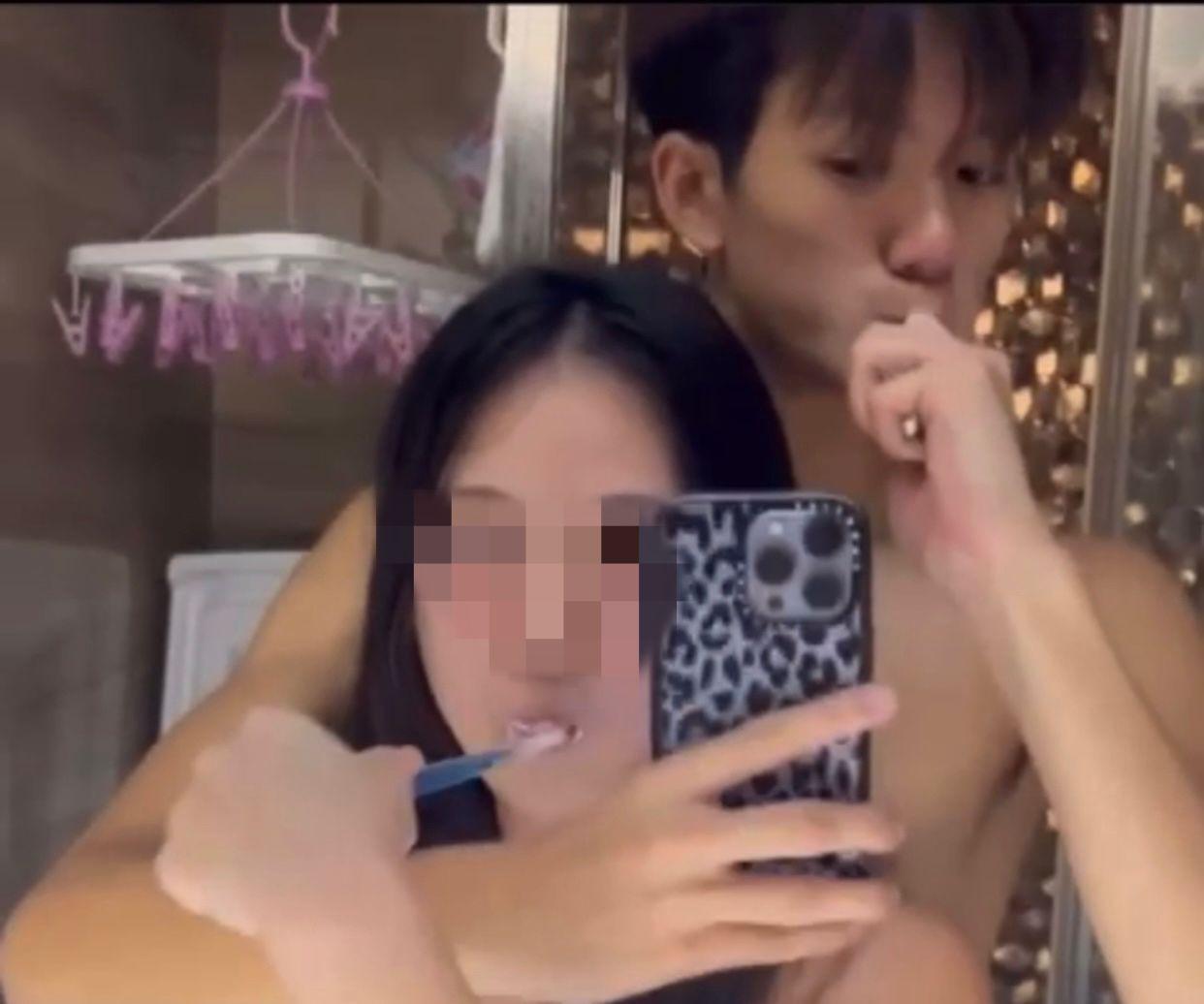 Gordon與女友的30多秒刷牙片段來自IG帳戶「lokloknyingyingdaily」,懷疑是錯手把私密片向外流出。