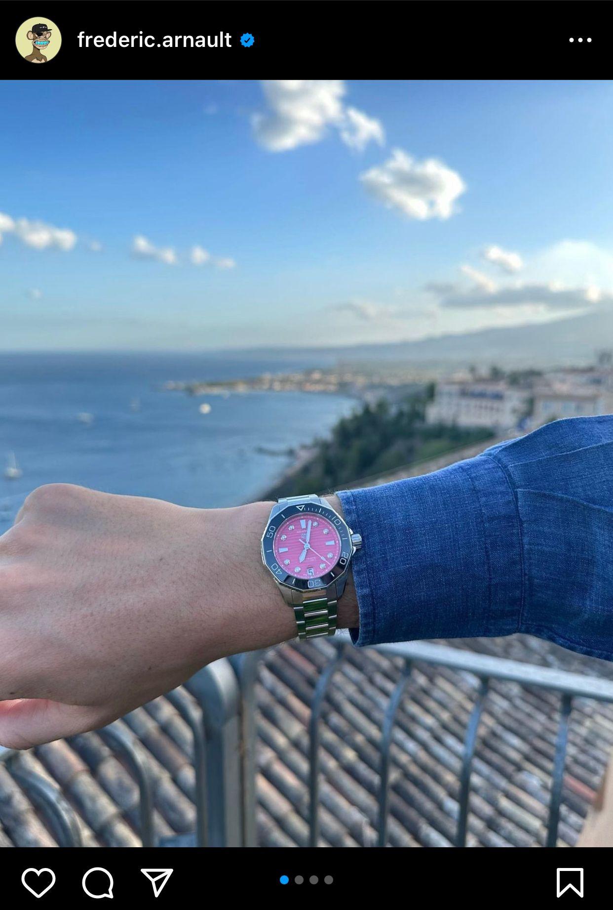 網民發現Lisa分享的旅遊照,與Frederic同日在IG貼出的照片背景相似。