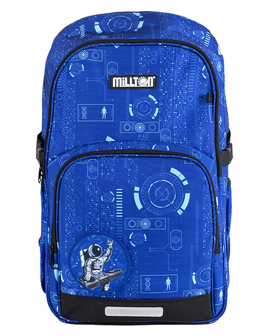 Millton護脊書包合符人體工學,含雙軸護脊背架、穩重胸帶和減重腰帶,可減輕負重對脊骨的壓力,會以85折發售。