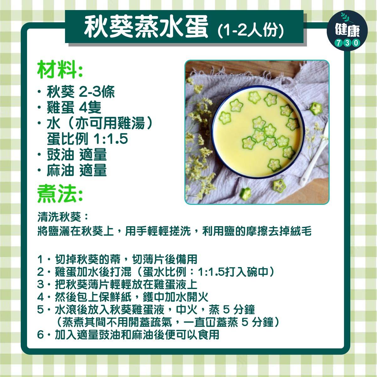 秋葵食譜|秋葵功虔多是健康的超級食物(am730製圖)
