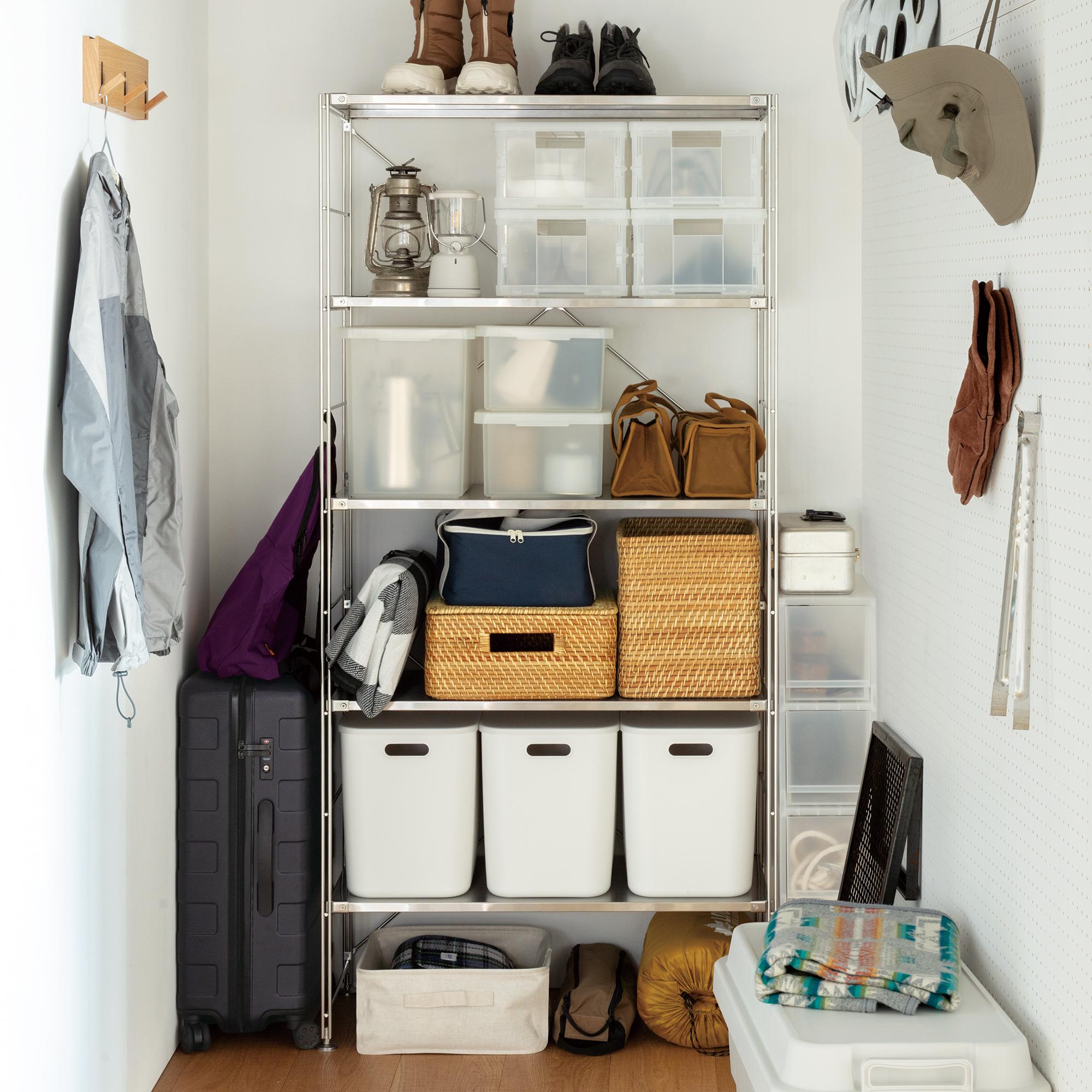 PE儲物│採用輕巧柔軟的聚乙烯素材製成,具良好防水性,適用於浴室。HK$88–$168