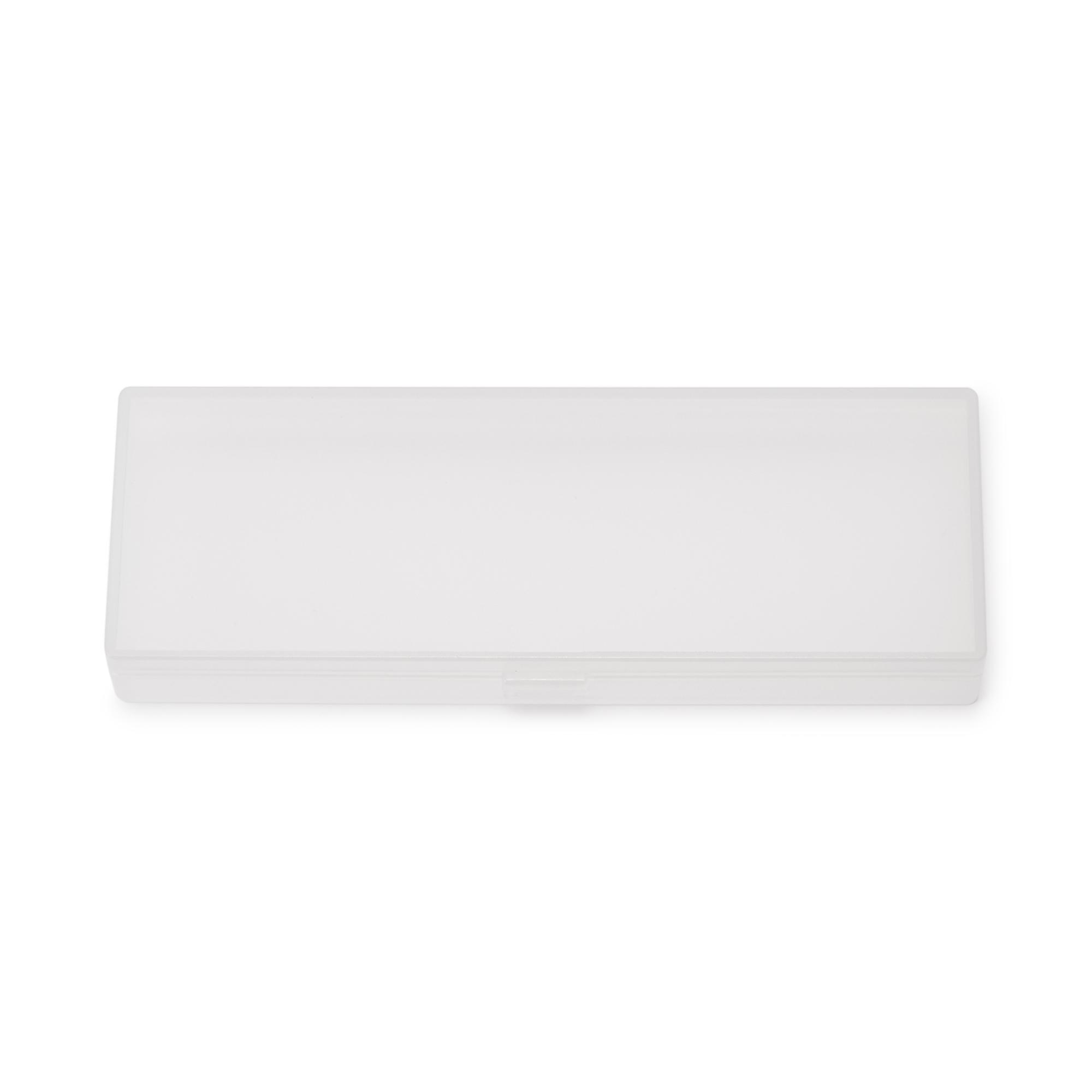 PP筆盒│透明設計,可輕易看到內存物品。適合放放置筆、擦膠、便條紙等零散小物,保持筆盒整潔。優惠價:九折 (HK$11–$18) (原價:HK$12–$20)