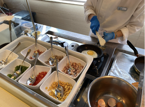 翌日的早餐應有盡有,更有酒店早餐必食的奄列區。(am730攝)