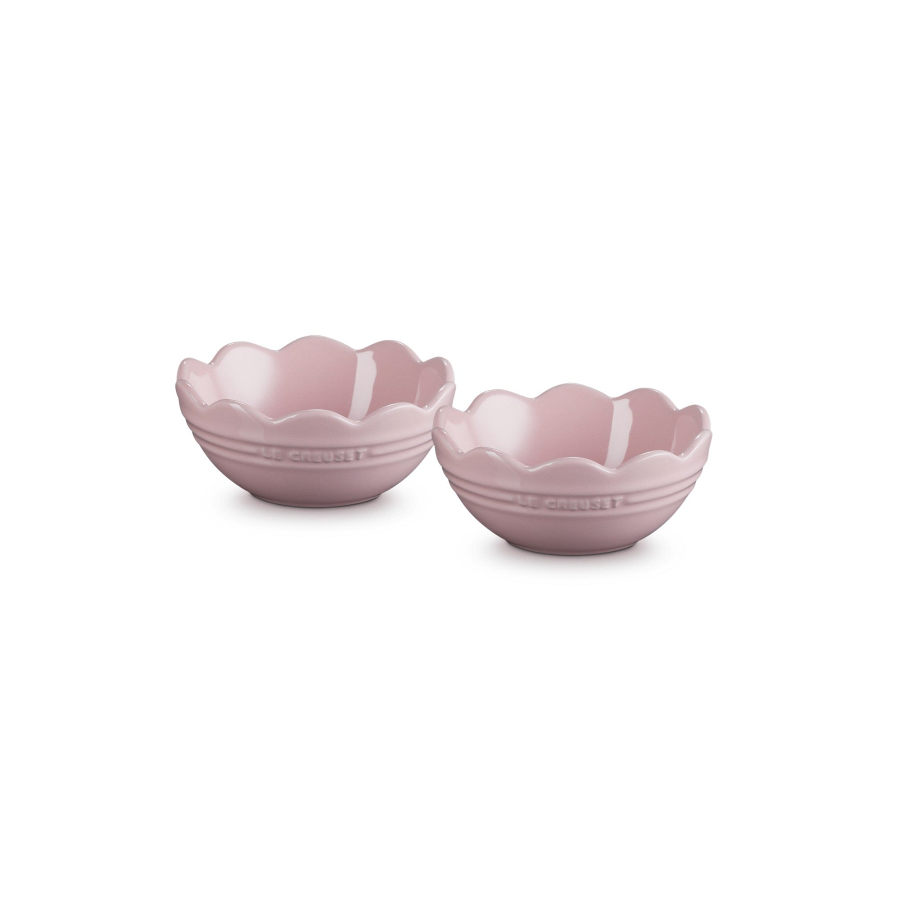 Le Creuset開倉|Set of 2 Frill Bowl 14cm (Bulk) 特價$210 原價$700 (3折)