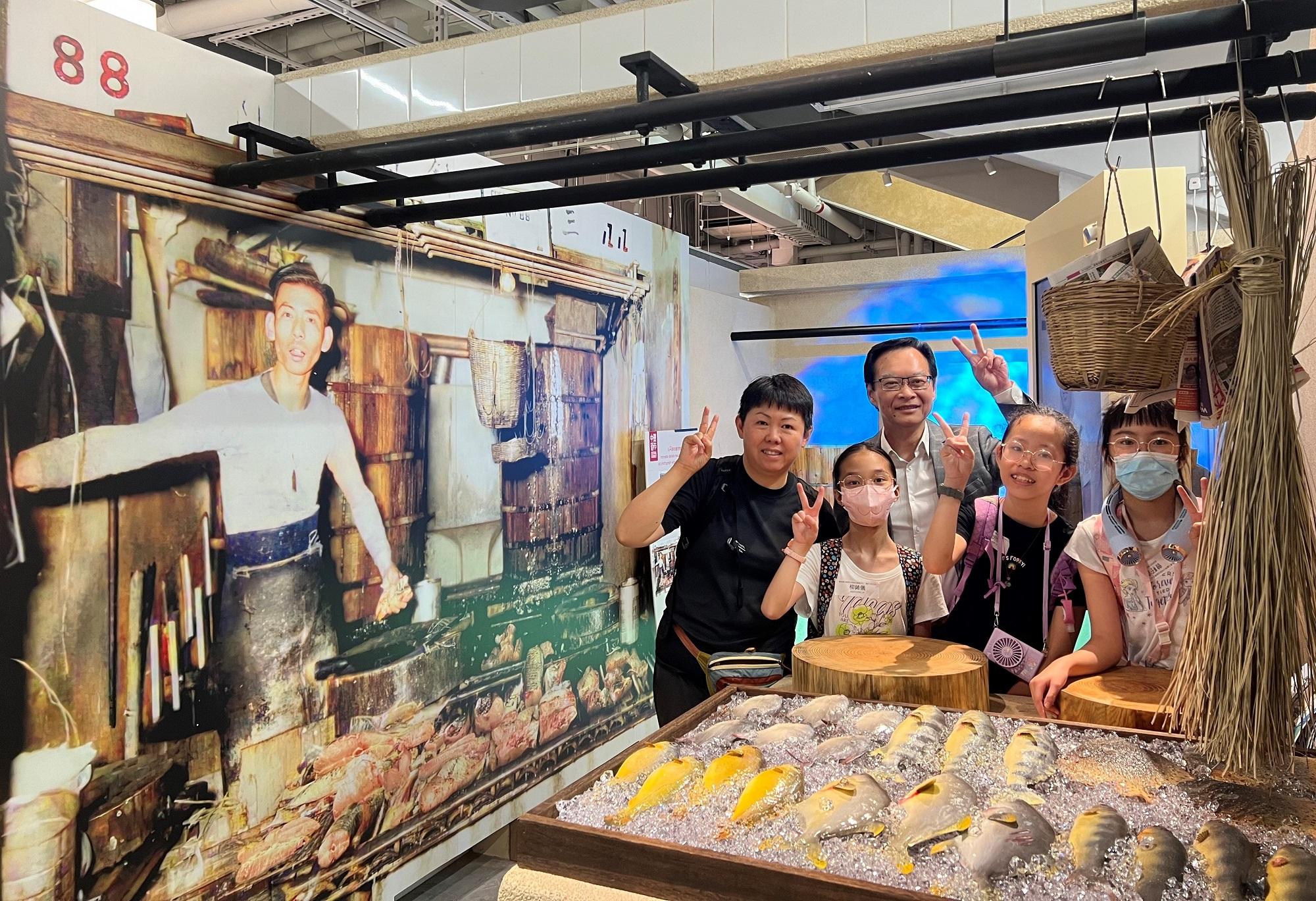 中環街市重現昔日魚檔面貌。(市建局提供)