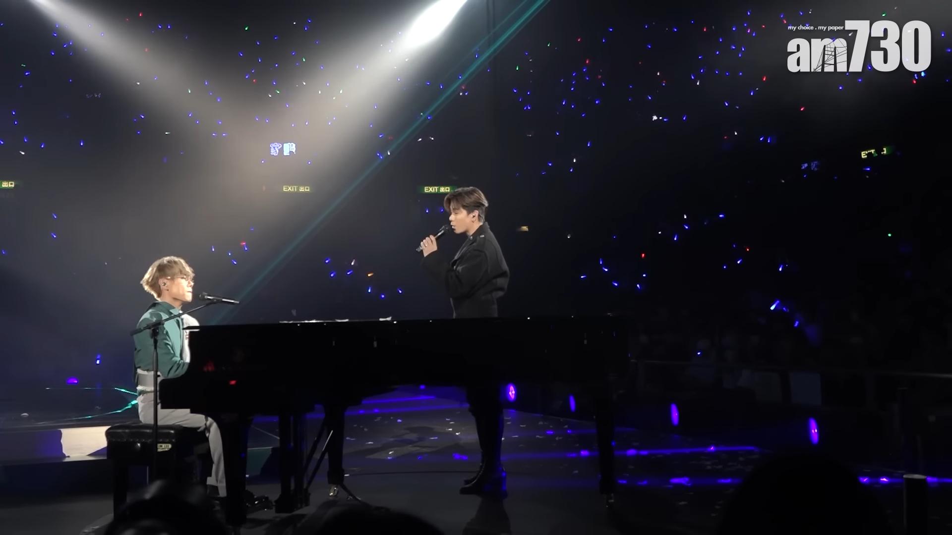 去年林家謙首踏紅館開個唱,亦請來張敬軒擔任嘉賓。