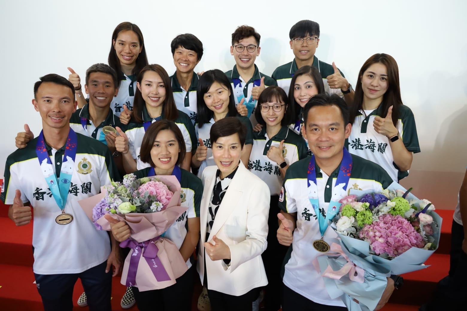 紀律部隊赴加拿大參賽遇示威 港府批評反中亂港分子死心不息(鍾式明攝)