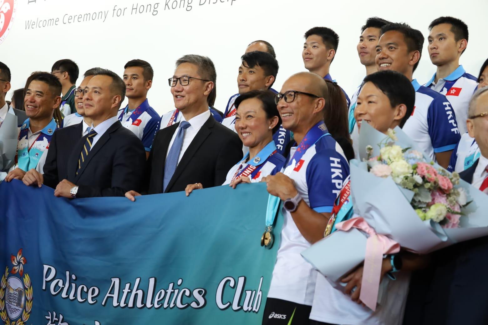 紀律部隊赴加拿大參賽遇示威 港府批評反中亂港分子死心不息(鍾式明攝)